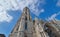 Wide angle view of Matthias Church from Budapest. Impressive architecture