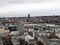 Wide angle view on modern buildings in frankfurt am main in germany