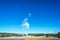 Wide Angle View of Old Faithful