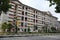 A wide angle view photo of a residential apartment block in Singapore