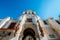 Wide angle view of Portal el Perdon or the Door of Forgiveness of the Seville Cathedral