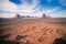 A wide angle view of the Sedona Monument Valley