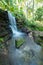 Wide Angle - Waterfall pouring from the top of rocks