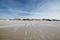 Wide beach during low tide