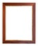 Wide brown and golden wooden picture frame