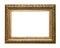 Wide carved gilted wooden picture frame cutout