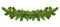 Wide Christmas garland from fir branches. Garland/wreath of pine branches with cones. Great for flyers, posters, headers