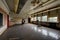 Wide Classroom with Chalkboards and TV - Vintage, Abandoned School