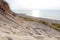 Wide deserted beach, sand dunes of the Baltic sea