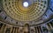 Wide Dome Pillars Altar Pantheon Rome Italy