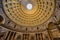 Wide Dome Pillars Altar Wide Pantheon Rome Italy