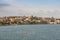 Wide Downtown shoreline with Christ church Cathedral, Newcastle, Australia