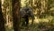 Wide elephant in the elephant sanctuary in the jungle