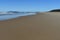 Wide expansive sandy beach Australia Coastline Back Beach