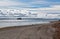 Wide gravel beach of Sears Island in Maine