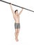 Wide grip pull ups