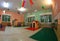 Wide hall of a kindergarten with many toys