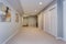 Wide hallway of home basement