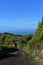 Wide Hiking Trail Around the Rim of a Caldeira