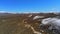 The wide landscape of the Californian desert at Sierra Nevada in winter