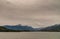 Wide landscape of mountains, Beagle Channel, Tierra del Fuego, Argentina