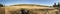 Wide Landscape Panorama of Alpine Meadow in Mount Laguna Valley Recreation Area