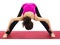 Wide Legged Forward Bend Variation in Yoga