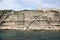 Wide long stairway on the rocks of Aragon Kings in Bonifacio Tow