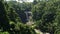 Wide morning shot of tegenungan waterfall on the island of bali