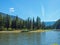 Wide Mountain River Cuts a Valley - Clark Fork River