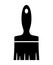 Wide paintbrush painter brush vector icon