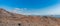 Wide panorama with astronomical observatories in Sierra Nevada