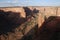 wide panorama of Canyon de Chelly National Monument near Chinle in northern Arizona