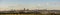 Wide panorama of Johannesburg city skyline