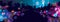 Wide Panorama light night at city, bokeh abstract background blurred lights. Effect vector beautiful background. Blur colorful