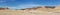 Wide Panorama of the Outside of the South Rim of the Makhtesh Ramon Crater in Israel