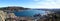 Wide panorama of St. John`s Harbour during afternoon