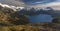 Wide Panoramic Landscape Garibaldi Lake Coast Mountains BC Canada