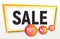 Wide polygon sale banner.