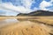 Wide Raudisandur beach landscape with sand, Iceland