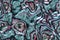 Wide repeating sea nacre pattern