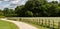 Wide rural landscape panorama