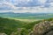 Wide Scenic Landscape with Plains and Mountains