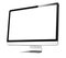 Wide Screen Computer Monitor on White Background