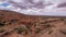 Wide shot of desert in the grand canyon on a sunny day