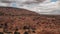 Wide shot of desert in the grand canyon on a sunny day