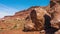 Wide shot of desert in the grand canyon on a sunny day