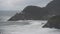 Wide Shot of Heceta Head Light House and Waves