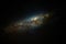 Wide shot of the the milky way in the clear skies of the atacama desert