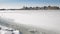 Wide shot of Montreal skyline from Ste-Helene island